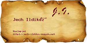 Jech Ildikó névjegykártya